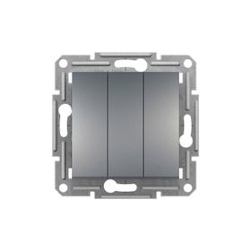 Schneider EPH2100162 Üçlü Çelik Çerçevesiz Anahtar