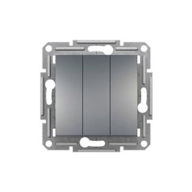 Schneider EPH2100162 Üçlü Çelik Çerçevesiz Anahtar