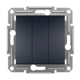 Schneider EPH2100171 Asfora 3 Circuits Switch Anthracite