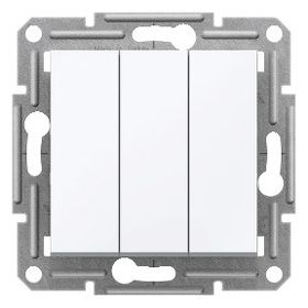Schneider EPH2170121 Asfora Beyaz Üçlü Anahtar