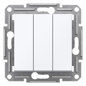 Schneider EPH2170121 Asfora Beyaz Üçlü Anahtar