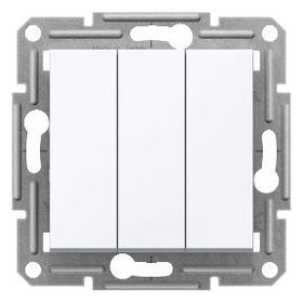 Schneider EPH2170121 Asfora Beyaz Üçlü Anahtar