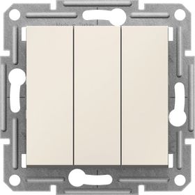 Schneider EPH2170123 Asfora Krem Üçlü Anahtar