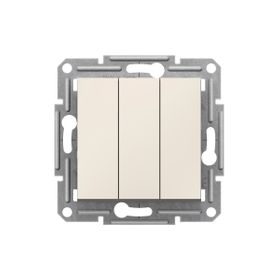 Schneider EPH2170123 Asfora Krem Üçlü Anahtar