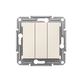 Schneider EPH2170123 Asfora Krem Üçlü Anahtar