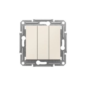 Schneider EPH2170123 Asfora Krem Üçlü Anahtar