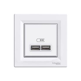 Schneider EPH2700221 Beyaz Asfora 2.1A 2li Usb Priz