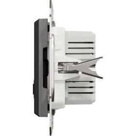 Schneider EPH2700362 2.4A Type A+C Çerçevesiz Asfora Plus Çelik USB Şarj Prizi