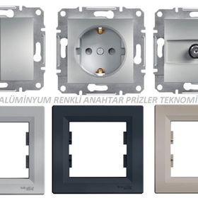 Schneider EPH2900161 Asfora Alüminyum Topraklı Priz