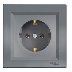 Schneider EPH2900162 Çerçeveli Asfora Plus Çelik Topraklı Priz