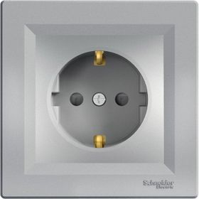 Schneider EPH2900261 Alüminyum Çerçevesiz Vidalı Çocuk Korumalı Topraklı Priz
