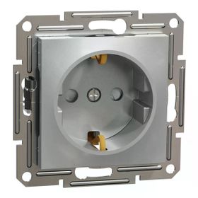 Schneider EPH2900261 Asfora Alüminyum Çerçevesiz Vidalı Çocuk Korumalı Topraklı Priz