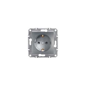 Schneider EPH2900262 Electric Asfora Çelik Çocuk Korumalı Topraklı Priz