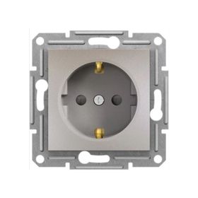 Schneider EPH3100369 Asfora Bronz IP44 Çocuk Korumalı Kapaklı Topraklı Priz