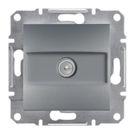 Schneider EPH3200162 Asfora Tekli 1Db Çelik Sonlu TV Prizi