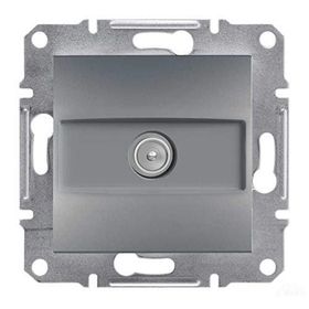 Schneider EPH3200162 Asfora Tekli 1Db Çelik Sonlu TV Prizi