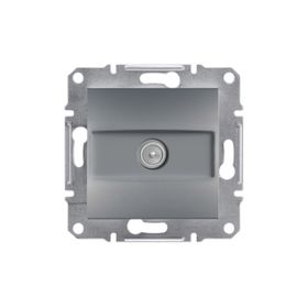Schneider EPH3200162 Asfora Tekli 1Db Çelik Sonlu TV Prizi