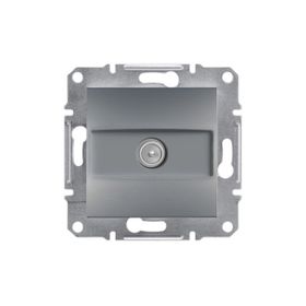 Schneider EPH3200162 Asfora Tekli 1Db Çelik Sonlu TV Prizi