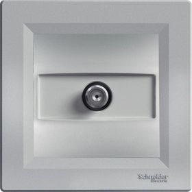 Schneider EPH3700161 Sonlu Çerçeveli Asfora Plus Alüminyum Uydu F Kollektörlü Sat Prizi