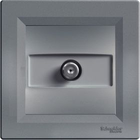Schneider EPH3700162 Sonlu Çerçeveli Asfora Plus Çelik Uydu F Kollektörlü Sat Prizi