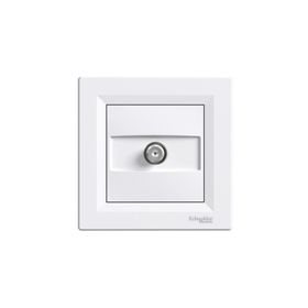 Schneider EPH3700221 Asfora 4Db Çerçeveli Beyaz Geçişli SAT Prizi