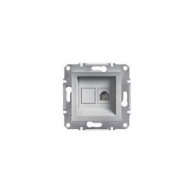 Schneider EPH4100161 Asfora Alüminyum Tek Çıkışlı Telefon Prizi