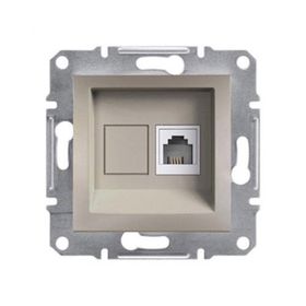 Schneider EPH4170123 Asfora Krem Çerçevesiz RJ11 Çıkışlı Telefon Prizi