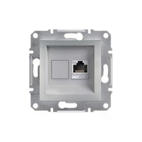 Schneider EPH4300161 Asfora Alüminyum Rj45 Tek Çıkışlı Telefon Prizi