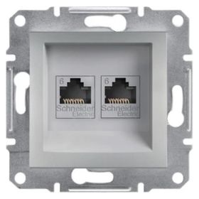 Schneider EPH4300161 Asfora Alüminyum Rj45 Tek Çıkışlı Telefon Prizi