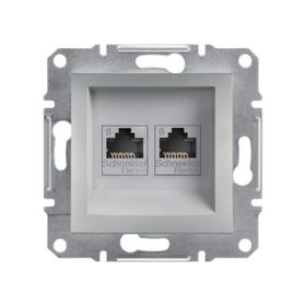 Schneider EPH4300161 Asfora Alüminyum Rj45 Tek Çıkışlı Telefon Prizi