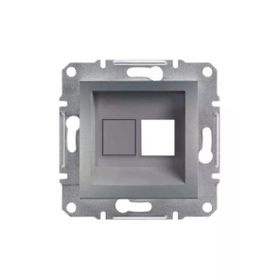 Schneider EPH4300162-02 Asfora Çelik Tekli Rj45 Konnektörsüz Priz