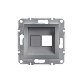 Schneider EPH4300162-02 Asfora Çelik Tekli Rj45 Konnektörsüz Priz