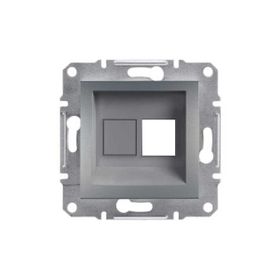 Schneider EPH4300162-02 Asfora Çelik Tekli Rj45 Konnektörsüz Priz