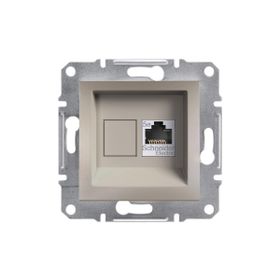 Schneider EPH4300169 Asfora Bronz Rj45 Tek Çıkışlı Telefon Prizi