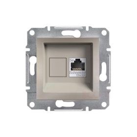 Schneider EPH4300169 Asfora Bronz Rj45 Tek Çıkışlı Telefon Prizi