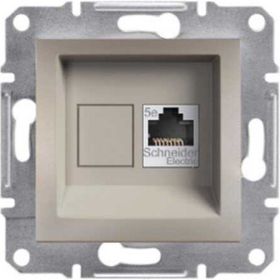 Schneider EPH4300169 Asfora Bronz Rj45 Tek Çıkışlı Telefon Prizi