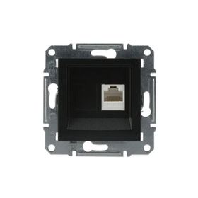 Schneider EPH4300171 Asfora Antrasit RJ45 CAT5E Utp Telefon Data Prizi