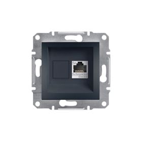 Schneider EPH4300171 Asfora Antrasit RJ45 CAT5E Utp Telefon Data Prizi