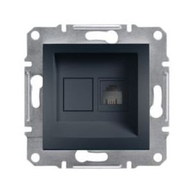 Schneider EPH4300171 Asfora Antrasit RJ45 CAT5E Utp Telefon Data Prizi