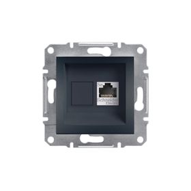 Schneider EPH4300171 Asfora Antrasit RJ45 CAT5E Utp Telefon Data Prizi