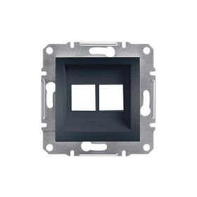 Schneider EPH4400171-02 Asfora 2'li Antrasit RJ45 Priz