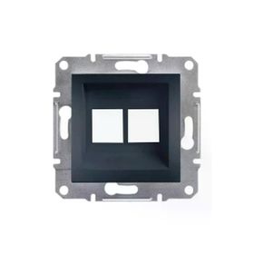 Schneider EPH4400171-02 Asfora 2'li Antrasit RJ45 Priz