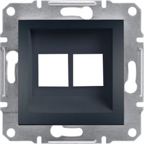 Schneider EPH4400171-02 Asfora 2'li Antrasit RJ45 Priz