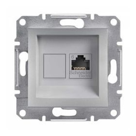 Schneider EPH4700161 Asfora Alüminyum Rj45 Tek Çıkışlı Telefon Prizi