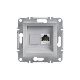 Schneider EPH4700161 Asfora Alüminyum Rj45 Tek Çıkışlı Telefon Prizi