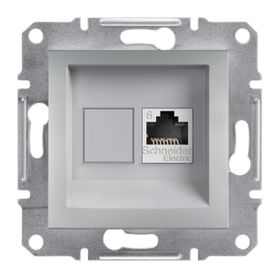 Schneider EPH4700161 Asfora Alüminyum Rj45 Tek Çıkışlı Telefon Prizi