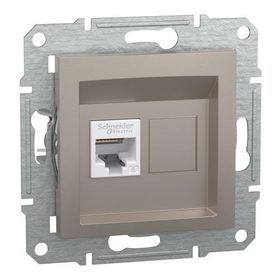 Schneider EPH4700169 Asfora Bronz 1xRJ45 Cat 6 Utp