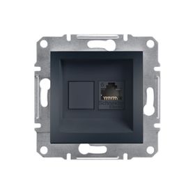Schneider EPH4700171 Asfora Antrasit RJ45 Tek Çıkışlı Data Prizi