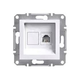 Schneider EPH4770121 Asfora Beyaz Çerçevesiz 1xRJ45 Cat6 Upt