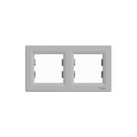 Schneider EPH5800261 Electric Asfora Alüminyum İkili Yatay Çerçeve